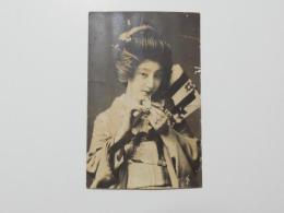 1000319■戦前 絵葉書■美人　着物　日本