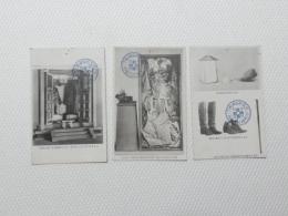 1000344■戦前 絵葉書■伏見桃山御陵下　乃木神社　乃木大将　御木像 洋服 靴　３枚　ピン穴　