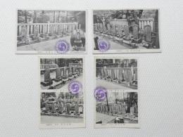 1000360■戦前 絵葉書■義士之墓 4枚