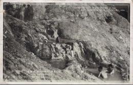 1000410■戦前 絵葉書■国立公園　日本アルプス 白馬岳 野天温泉 エンタイア(入浴)