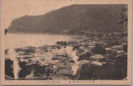 1000433■戦前 絵葉書■静岡県 熱海温泉場全景(家 集落　集合住宅)