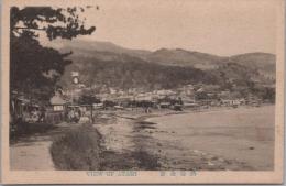 1000434■戦前 絵葉書■静岡県 熱海全景(家 集落　集合住宅)