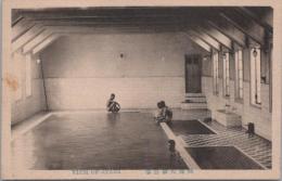 1000435■戦前 絵葉書■静岡県 熱海大浴場（温泉　入浴)