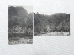 1000454■戦前 絵葉書■岐阜県 養老 川 橋 2枚