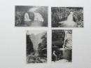 1000459■戦前 絵葉書■三重県 目四十八瀑　4枚 (瀧　滝)