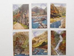 1000468■戦前 絵葉書■伊賀名所　伊賀電気鉄道 香落峡 天柱石 八幡長者屋敷址 木垂塚 屏風岩　不動瀧 6枚　遊覧紀念印