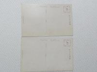 1000471■戦前 絵葉書■片瀬川及富士山 稲村ヶ崎より見たる江之嶋及富士山 2枚