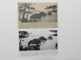 1000501■戦前 絵葉書■鳥羽風景 対訳 日本語 英語 2枚