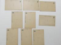 1000502■戦前 絵葉書■高尾山名勝　有喜寺護摩堂 富士山 清瀧 琵琶の瀧 雨界橋 二軒茶屋附近の景 蛇瀧 高尾山途中 9枚 参拝紀念印