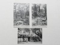 1000503■戦前 絵葉書■野間大御堂寺 義朝公 墓 6枚 参拝記念印