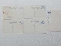 1000547■戦前 絵葉書■平和記念東京博覧会 夜の美観 台湾館 朝鮮館及台湾館 北海道館及平和館 樺太館及満豪館 平和塔 5枚