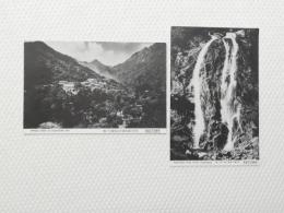 1000572■戦前 絵葉書■三重県　伊勢湯の山温泉　天下の渓谷湯の山全景の一部　蒼瀧 2枚