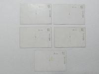 1000577■戦前 絵葉書■京都府　嵐山　千鳥ケ淵 亀山公園より 風景 亀山公園下 5枚(船 舟 女性　着物　美人 日傘)5枚 ピン穴