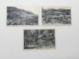 1000586■戦前 絵葉書■岐阜県 養老公園 全景 養老神社（菊水霊泉) 　千歳楼（皇太子殿下御座所)3枚