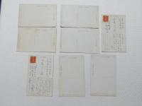 1000590■戦前 絵葉書■アート　画 デューラー フーゲル ミレー　林竹治郎 カルロ・ドルチ ワイ・エル・テイラー 8枚 2枚使用済み（kリスト)