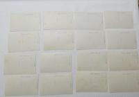 1000611■戦前 絵葉書■京都府 祇園祭 葵祭 時代祭　インクライン　三條大橋 乃木神宮　四條大橋　清水寺　銀閣寺 二條城 　平安神宮 岡山公園 高雄橋 (建物 橋　路面電車 ちんちん電車 レトロカー 鳥居 女性頭上運搬 )16枚　ピン穴