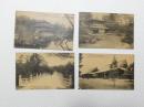 1000613■戦前 絵葉書■京都名勝 銀閣寺 西本願寺 金閣寺　4枚 ピン穴