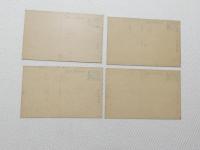 1000613■戦前 絵葉書■京都名勝 銀閣寺 西本願寺 金閣寺　4枚 ピン穴