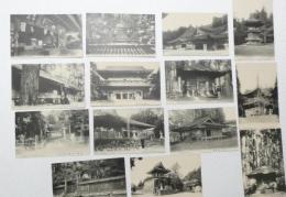 1000633■戦前 絵葉書■和歌山県　高野山御供所 奥之院御廟 骨堂 金剛峯寺玄関 　萬燈堂 高野山大門 一切経堂 不動堂 西塔 六角 14枚