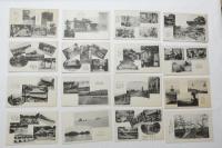 1000634■戦前 絵葉書■滋賀県 江百景 近江舞子 網引 比叡山 遊覧船　比叡山ケーブル全景 ケーブルカー 彦根城 伊吹山 大津祭曳山 陸軍演習場 28枚 (船 舟 建物 遊覧船 電車 鉄道 　城 神社 橋 ロープウェイ)