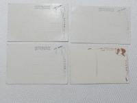 1000643■戦前 絵葉書■日本アルプス蓮華岳 白馬山 4枚 カラー