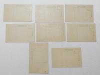 1000644■戦前 絵葉書■滋賀県　近江 　栗津の晴嵐 唐橋 三井寺全景 堅田浮御堂 老松 月見堂 8枚 (建物 舟　船 橋)　