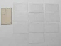 1000652■戦前 絵葉書■香川県 栗林公園 全景 10枚 袋つき 　群鴨池 堰月橋 香風亭 弁天橋 南湖の全景 梅林橋 永代橋 蓮池橋 袋少破れ