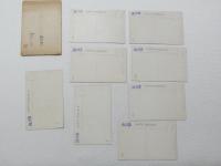 1000653■戦前 絵葉書■和歌山 紀州の霊場 根来山 8枚 袋つき 大門 奥の院 多宝塔 聖天堂 不動堂　大伝法堂 光明殿　本坊