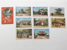 1000657■戦前 絵葉書■義民 宗吾　霊場 8枚 袋つき 下総宗吾 本殿 父子の墓 佛頂寺 霊宝館 五霊館 大本坊 旧家