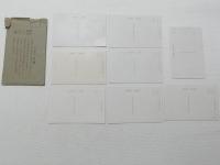 1000659■戦前 絵葉書■大和の史蹟巡り 橿原神宮 天理教本部 室生寺 大佛殿 橘寺 若草山 8枚 袋つき 袋破れあり