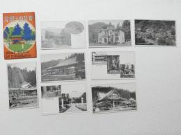 1000662■戦前 絵葉書■身延山の風光 8枚　袋つき 身延山全景 宝物館 真骨堂