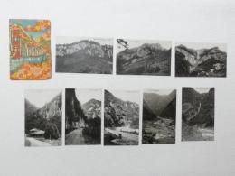 1000663■戦前 絵葉書■三重県　香落渓 8枚 袋つき