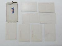 1000675■戦前 絵葉書■紀三井寺 名勝絵葉書 8枚　袋つき 紀三井山より琴の浦を望む 紀三井寺全景 袋つき 袋多少破れ　