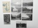 1000682■戦前 絵葉書■長野県 川中崎古戦場 八幡原 茶白山 山本勘助の墓 妻女山 諸角豊後守の墓 8枚 袋つき