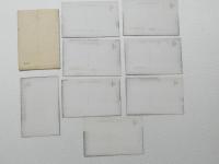 1000682■戦前 絵葉書■長野県 川中崎古戦場 八幡原 茶白山 山本勘助の墓 妻女山 諸角豊後守の墓 8枚 袋つき