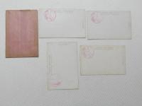 1000687■戦前 絵葉書■板敷山 茨城県 板敷山全景 大学寺全景 他 4枚袋つき