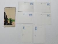 1000688■戦前 絵葉書■紀三井寺 名勝絵葉書 6枚　袋つき