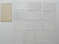 1000695■戦前 絵葉書■長野県 日本アルプス 松本市 12枚 袋つき　裏面書込み2枚