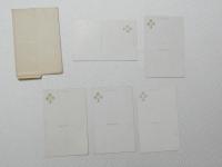 1000700■戦前 絵葉書■長野県 善光寺 二王尊 4枚 袋つき