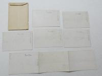 1000703■戦前 絵葉書■山城西山 5枚+パソラマ3連 袋つき