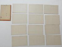 1000712■戦前 絵葉書■岡山県 趣味の後楽園 12枚 袋つき　岡山後楽園