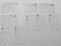 1000724■戦前 絵葉書■大阪府　箕面公園 9枚