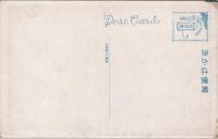 1000854■戦前 絵葉書■広島 安芸　厳島紅葉谷公園 (女性　着物　和傘)