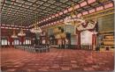 1000943■戦前 絵葉書■宮中豊明殿内の壮麗