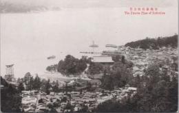 1000968■戦前 絵葉書■広島　安芸厳島町全景