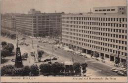 1001041■戦前 絵葉書■東京名所 新旧丸ビル 写真版