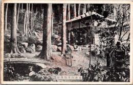 1001157■戦前 絵葉書■谷汲山本坊奥庭　