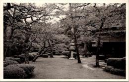 1001205■戦前 絵葉書■本山庭園正面燈篭 文化財 福島正則が石田三成にきりつけた　