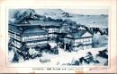 1001376■戦前 絵葉書■熱海銀座通り　かど旅館　少キズあり