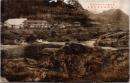 1001392■戦前 絵葉書■東洋第一ラヂウム含有　三朝温泉大岩の勝景（旅館　家)　
